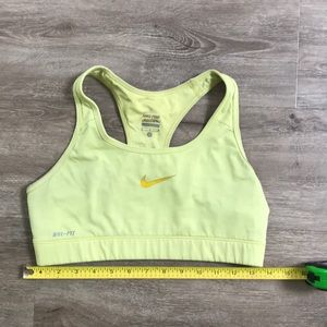 Yellow Nike SportsBra